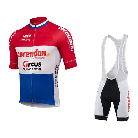 2019 Maillot Sptgrvo Tirantes Mangas Cortas Rojo Blanco Azul